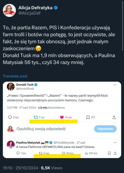 Roger_Casement - Fanatycy PO od kilku dni doszukują się spisku, bo Matysiak zrobiła r...