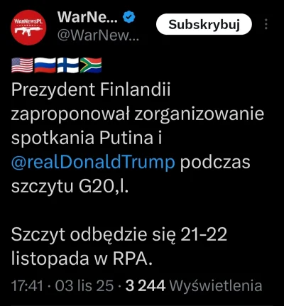 Metris - Prezydent Finlandii to rozsądny człowiek
SPOILER