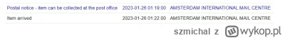 szmichal - Mialem dostac paczke z polski jednak ostatni status jest nastepujacy, niec...