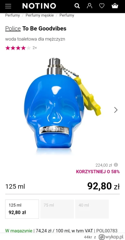 44kr - #perfumy Ej co możecie powiedzieć na temat tego zapachu? XD na Notino w bardzo...