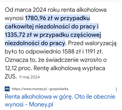 Kkdante - Jeśli ktoś nie wierzy że istnieje renta alkoholowa to wrzucam informacje o ...