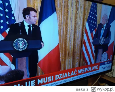 jasku - #polityka macron jedzie tam z trampem przy kamerach od pół godz a duda nic. W...