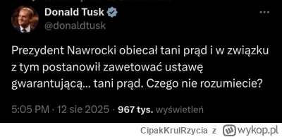 CipakKrulRzycia - #polityka #bekazpisu #nawrocki #tusk #polska #energetyka XD