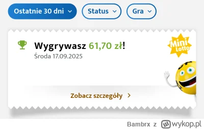 Bambrx - #lotto 
Żegnaj biedo ( ͡° ͜ʖ ͡°)
