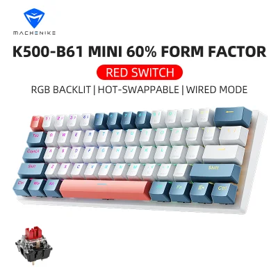 n____S - ❗ Machenike K500-B61 Mini Mechanical Keybaord 60% 61 Keys
〽️ Cena: 20.50 USD...