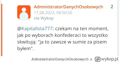 AdministratorDanychOsobowych - @colliee: taki to komentarz napisałem w sierpniu ( ͡° ...