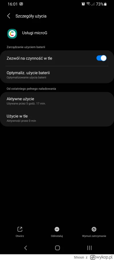 Shoun - @ironek105: gdzieś w ustawieniach powinna być opcja żeby Android nie ubijał m...