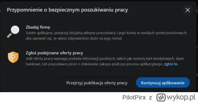 PilotPirx - Gdy poszukujesz praca pamiętaj o bezpieczeństwie.
#pracait #itpraca