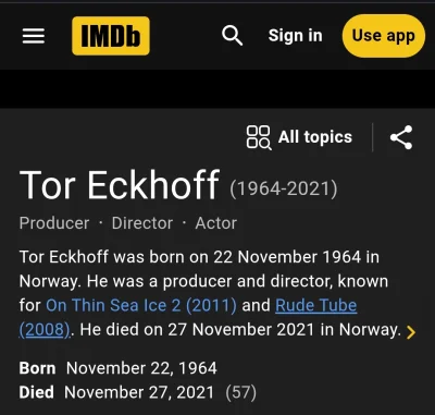 czteroch - @sztach nawet jest na IMDB.
 @lxG_kedul te skargi to pewnie na pozostawion...