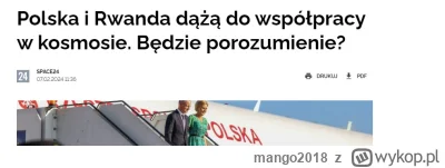 mango2018 - Każdego plusującego zawołam, kiedy pierwszy polsko-rwandyjski satelita zn...