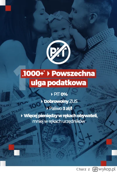 Charz - @Chris_Karczynski: 
 kto chce zlikwidować PIT, ZUS i akcyzę? ale #!$%@? kocop...