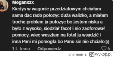 gharman - chciala sama ale facet nie pomogl wiec jej pozwolil to zrobic samej, wiec w...