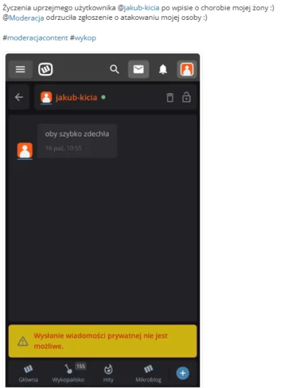 Czoso - Niestety moderacja jest zajeta dawaniem bana mickpl za brak tagu #polityka wi...