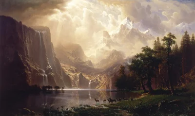 Teuvo - #sztukadoyebana 

Albert Bierstadt - Among the Sierra Nevada Mountains