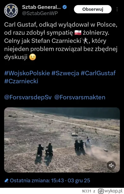 N331 - Promować polskie ppk które byłoby produkowane w Polsce by MON zamówił? Oczywiś...