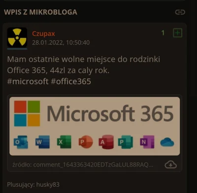 KwasneJablko - @GlodnyZNatury: tak jak Netflix ma pakiet rodzinny tak i office 365 te...