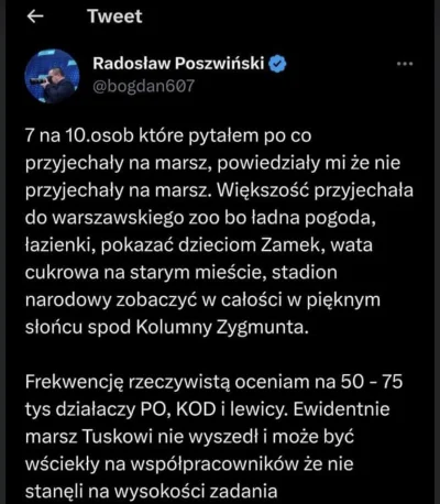 DzonySiara - Brakuje tylko, że ci wszyscy ludzie mogli przyjechać bo PiS im dał wolną...