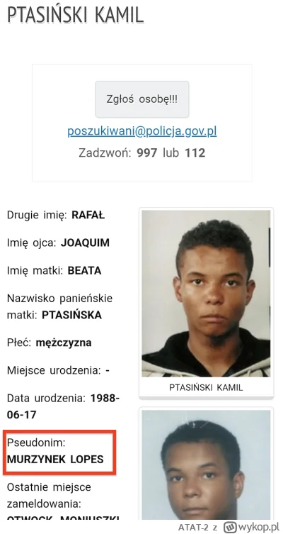 ATAT-2 - Ktokolwiek widział, ktokolwiek wie - poszukiwany Murzynek Lopes. Powtarzam -...