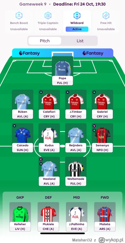 Matahari32 - #fpl  co zmienić ?