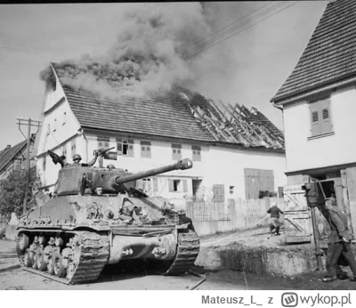 MateuszL - Czołg M4A3E8 Sherman Easy Eight amerykańskiej 10. Dywizji Pancernej. Niemc...