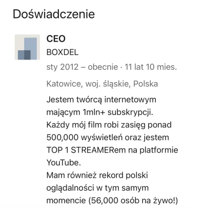 DR3S - #famemma 
czas zaktualizować LinkedIn ( ͡º ͜ʖ͡º)