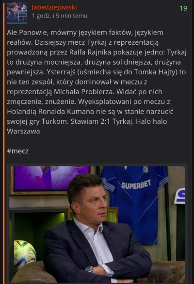 labedziejowski - Ale Tomek, jak mówiłem w studiu w trakcie przerwy, drużyna prowadzon...