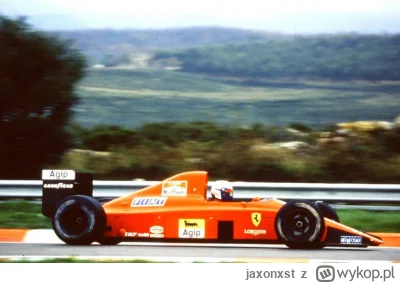 jaxonxst - Czwarte zdjęcie: Alain Prost w bolidzie Ferrari w 1990 roku. Po krajobrazi...