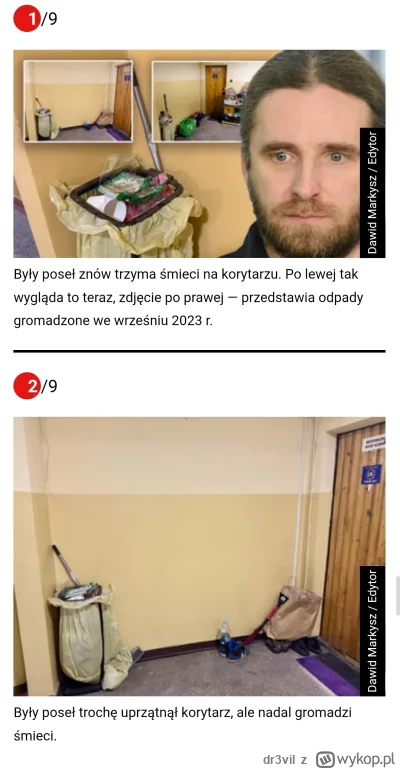 dr3vil - Dobra wiadomość jest taka, że Sośnierz zaczął segregować odpady. A zła? Robi...