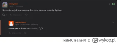 ToiletCleaner0 - Dziś mogłem poczuć się jak ekspert giełdowy  ( ͡° ͜ʖ ͡°)
#gielda