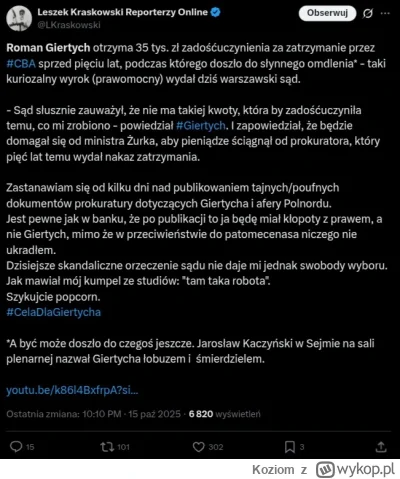 Koziom - Ten koleś to trochę taki Jan Piński, ale drugiej strony xD To co on czasami ...