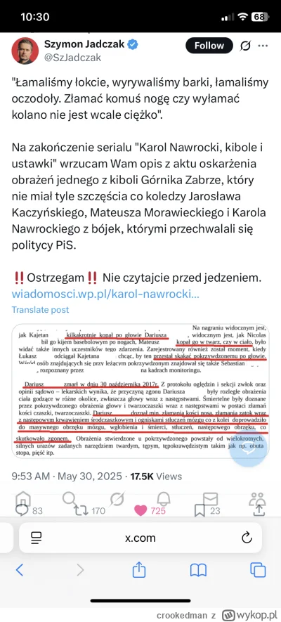 crookedman - Normalizowanie tego jest po prostu odrażające. #polityka #wybory