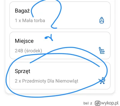 bsl - O co chodzi w #ryanair na "bilecie" dziecka ?
Dwa przedmioty dla niemowląt? O c...