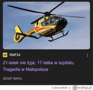 Cztero0404 - Nie rozumiem dlaczego o takich rzeczach pisze się per ''tragedia''. Trag...