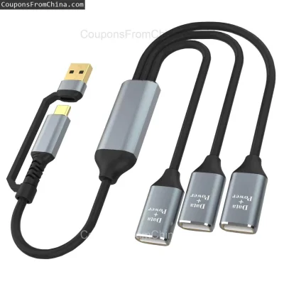 n____S - ❗ 3-in-2 Multifunctional USB-C Hub Splitter Adapter OTG
〽️ Cena: 10.99 USD (...