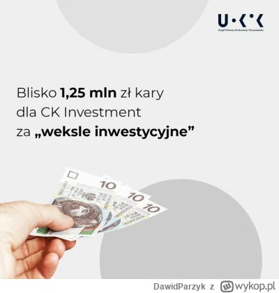 DawidParzyk - "CK Investments działa na rynku nieruchomości. W lipcu 2019 r. firma za...