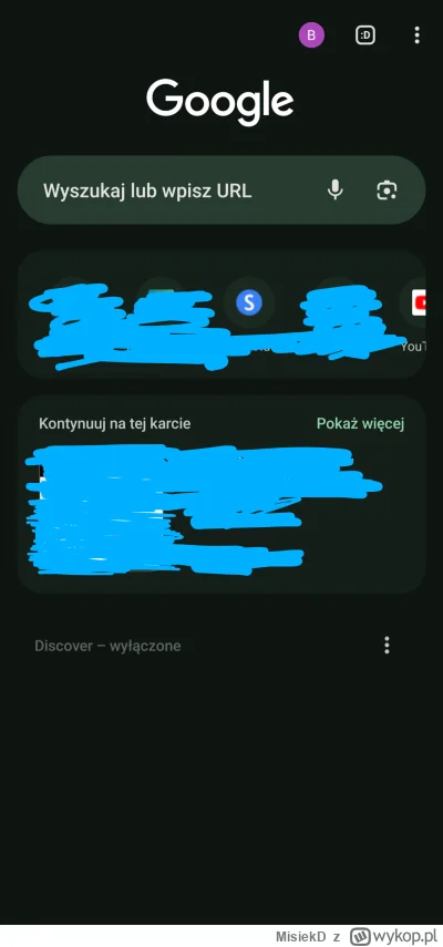 MisiekD - Czy wie ktoś może jak usunać to "gunwo" z Chrome? W sensie tą funkcję "Kont...