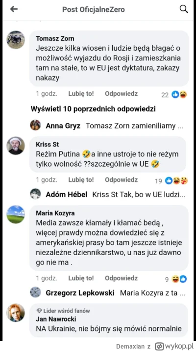 Demaxian - @washington: tymczasem widzowie Krzysia