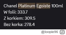 loopie96 - @Viperer: tak widzę że to jest 100 ml flakon, dlatego to piszę, niewyklucz...