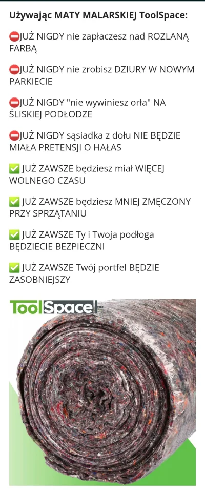 klefonafide - Just kup matę malarską Tool Space, bro.

#przegryw