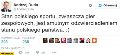 KupujacKarmeDlaKotaNieMajacKota - Duda uwaza, ze to wina PiS ( ͡° ͜ʖ ͡°)

#mecz #pilk...