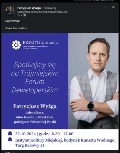 beka-bekowski - Pamiętacie jak w radiu 357 była relacja z kongresu deweloperskiego? h...