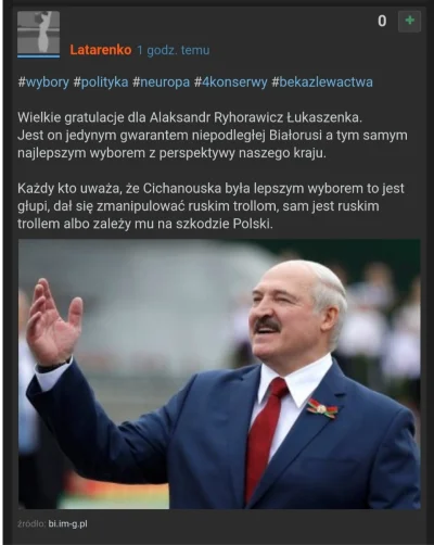officer_K - >wczoraj na twiterze zazdrościli Białorusi Łukaszenki

@danob99: nie tylk...