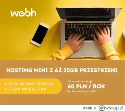 webh - Nowość w webh.pl!

Pakiet Hosting Mini - hostingowa rewolucja na każdą kieszeń...
