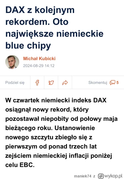 maniek74 - #gielda

czy u Niemca tez mamy bańkę AI?