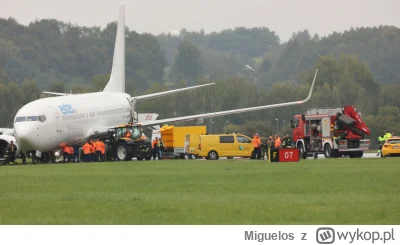Miguelos - Polscy strażacy nie mają poduszek ciśnieniowych do podniesienia samolotu w...
