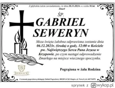 sprynek - A pogrzeb w kosieciele katolickim. W sumie to rodzina jak i ksiadz nie miel...