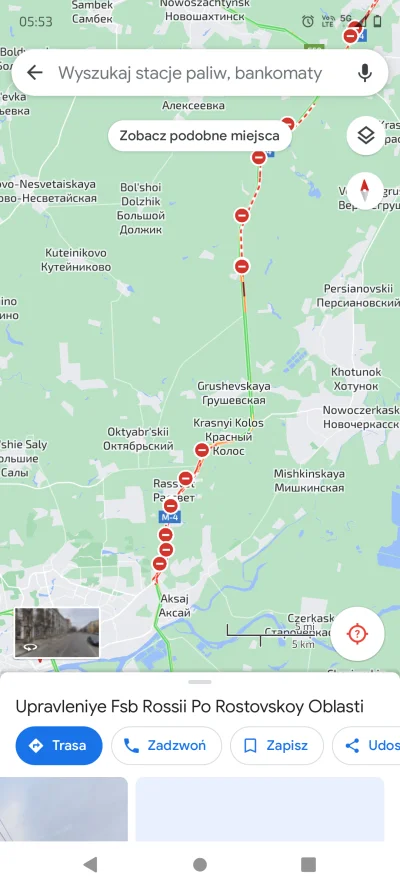 Brejku - + zablokowana autostrada M4 z Rostowa do Moskwy w kilku miejscach. Czyżby ja...