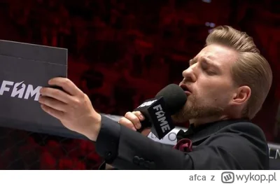 afca - A jego przeciwnikiem będzie... 

Michał... Masny PDF... Baaaaroooonn

#famemma