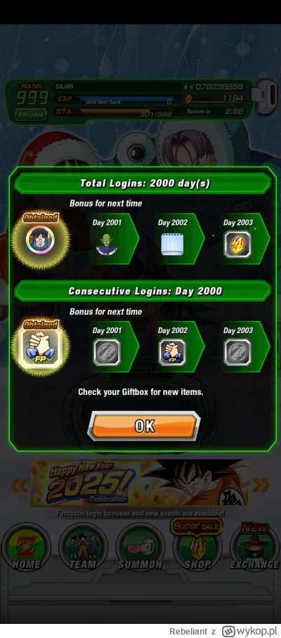 Rebeliant - 2000 lat minęło, jak jeden dzień...
#dokkanbattle