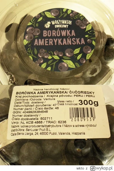 wkto - #listaproduktow
#borowkiswieze Warzywniak Owocowy #biedronka
aktualny producen...